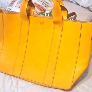 Gap leather tote